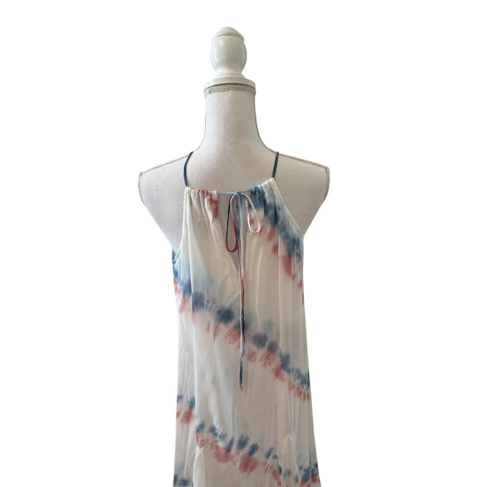 Young Fabulous & Broke YFB Elie Trapeze Gauzy Maxi Dress Pool Lake Wash S - Picture 7 of 10